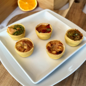 Assorted vegetarian mini quiches 24 pieces