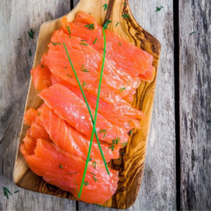 Smoked trout box with accompaniments 500 grams